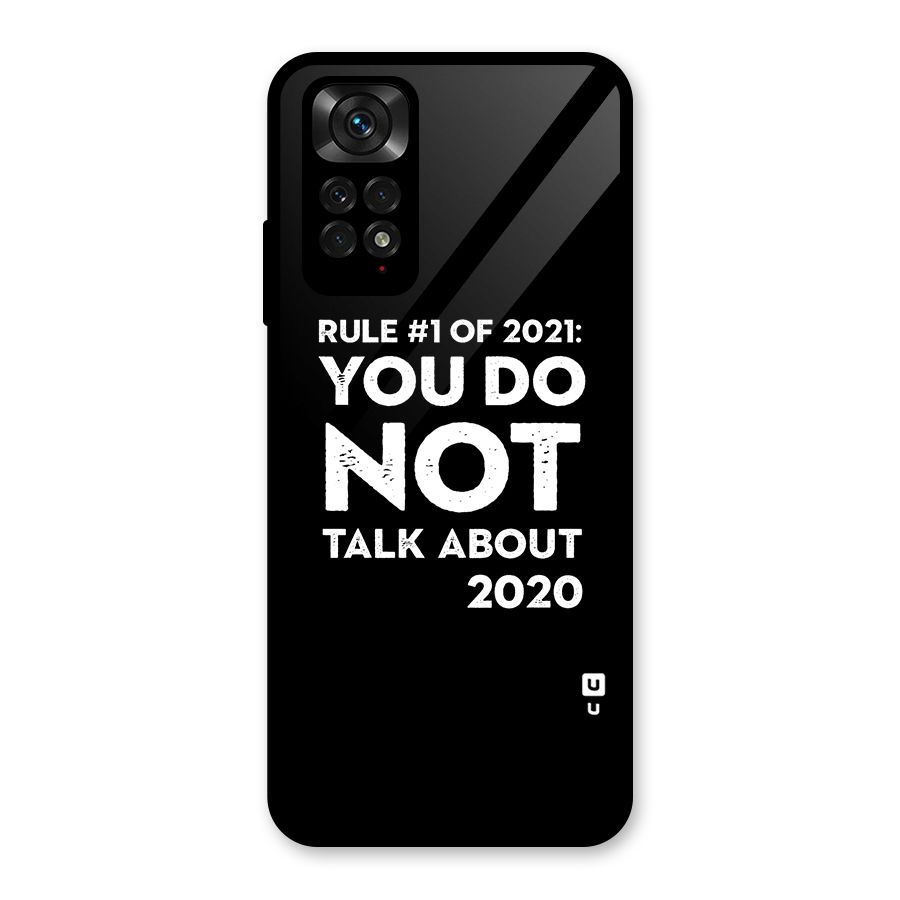 First Rule of 2021 Glass Back Case for Redmi Note 11S