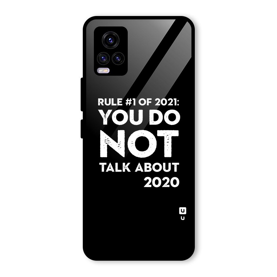First Rule of 2021 Glass Back Case for Vivo V20 2021