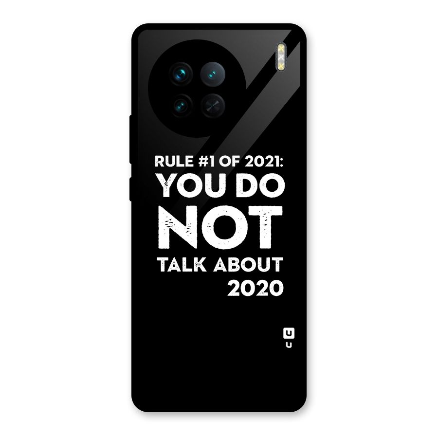 First Rule of 2021 Glass Back Case for Vivo X90