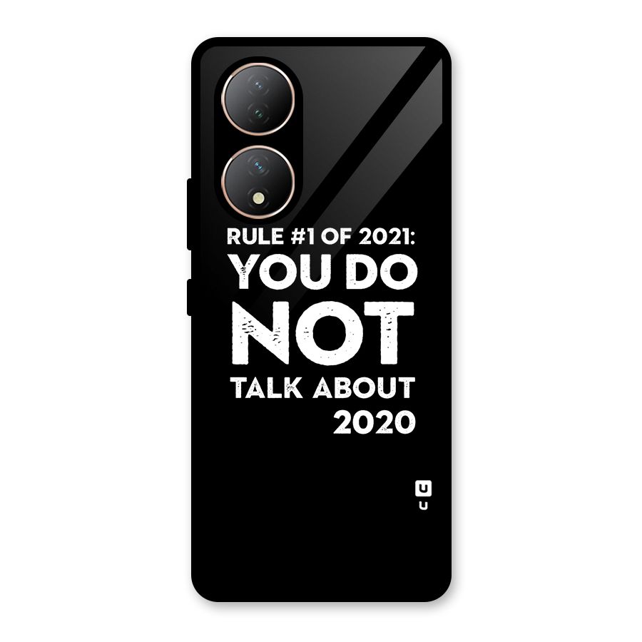 First Rule of 2021 Glass Back Case for Vivo Y100A