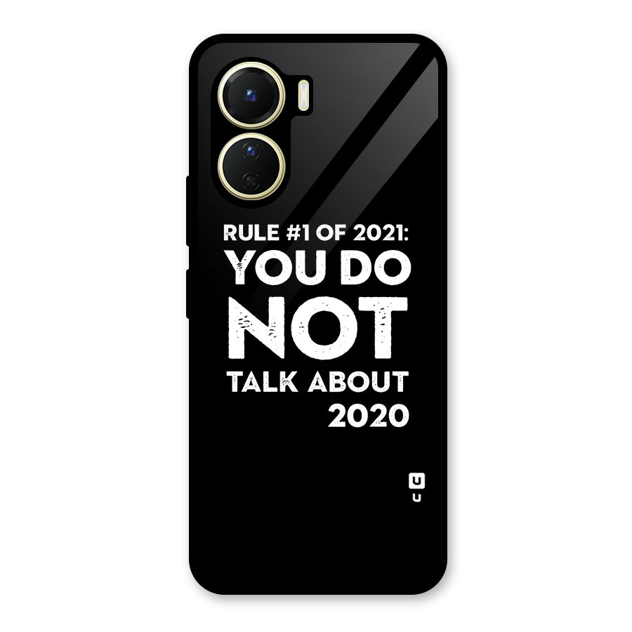 First Rule of 2021 Glass Back Case for Vivo Y16