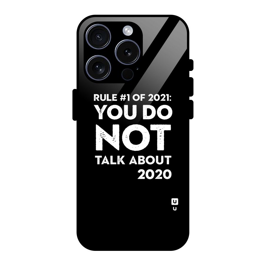 First Rule of 2021 Glass Back Case for iPhone 15 Pro