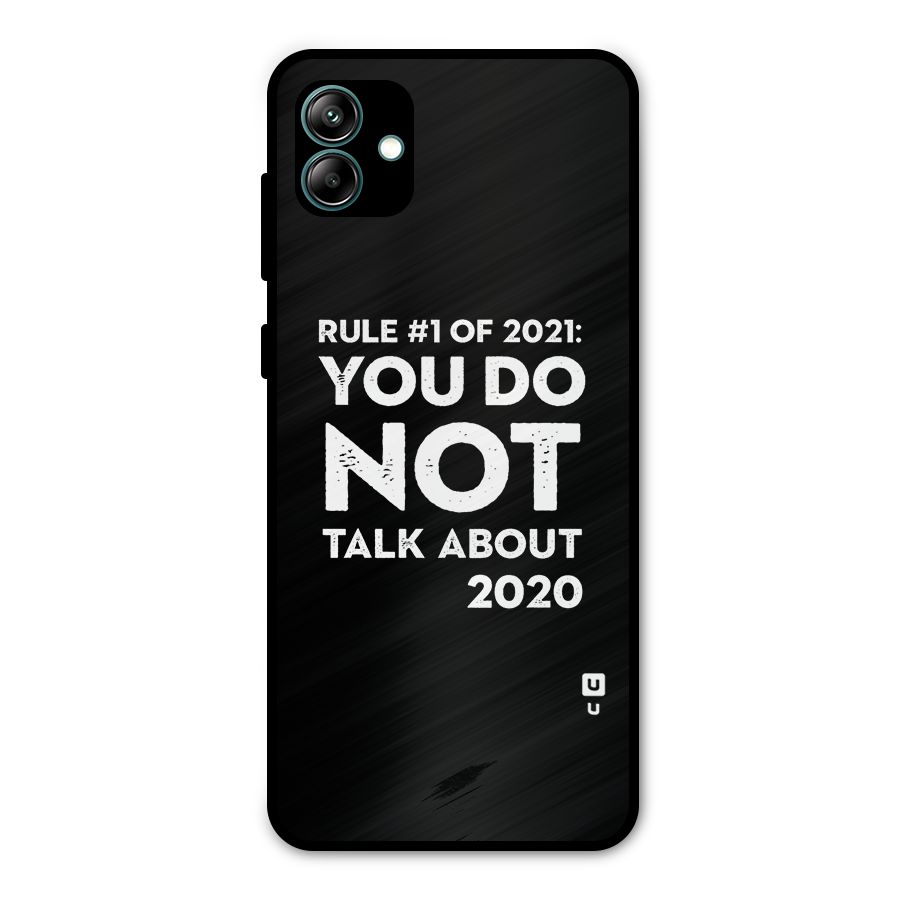 First Rule of 2021 Metal Back Case for Galaxy A04
