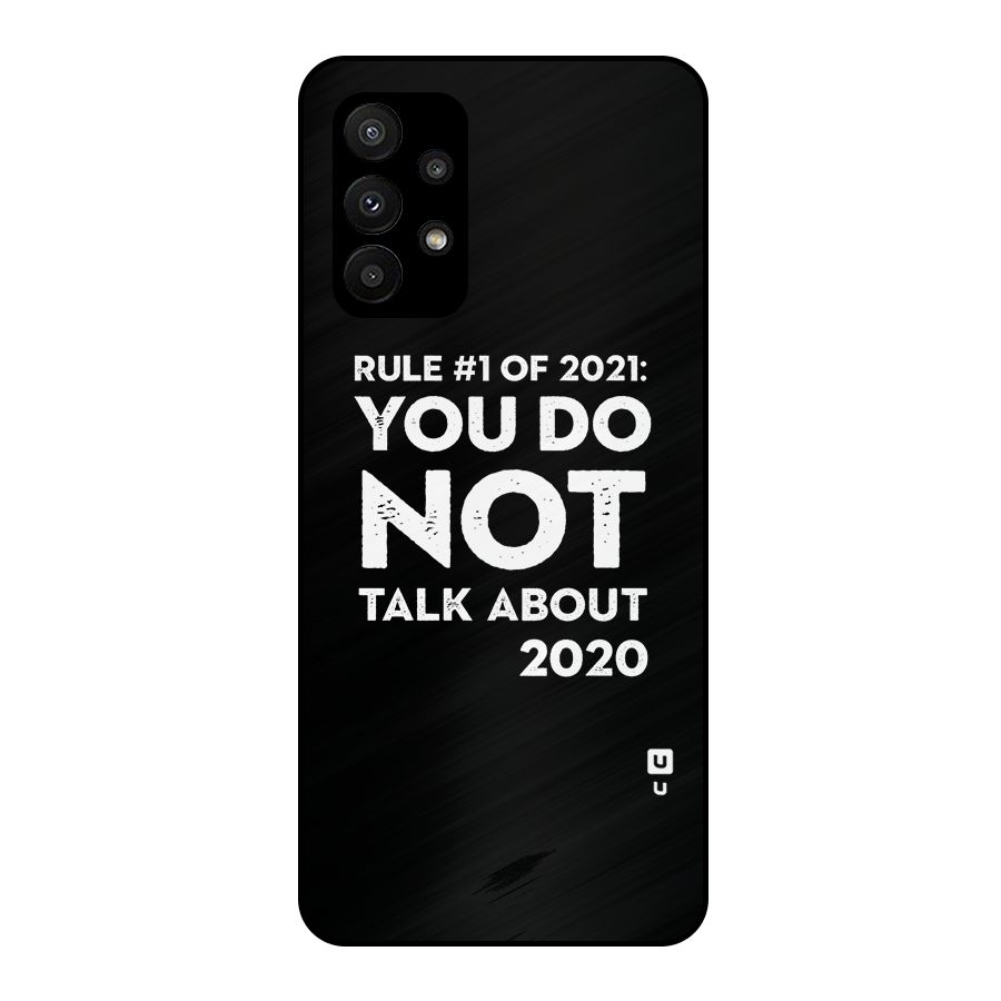 First Rule of 2021 Metal Back Case for Galaxy A23