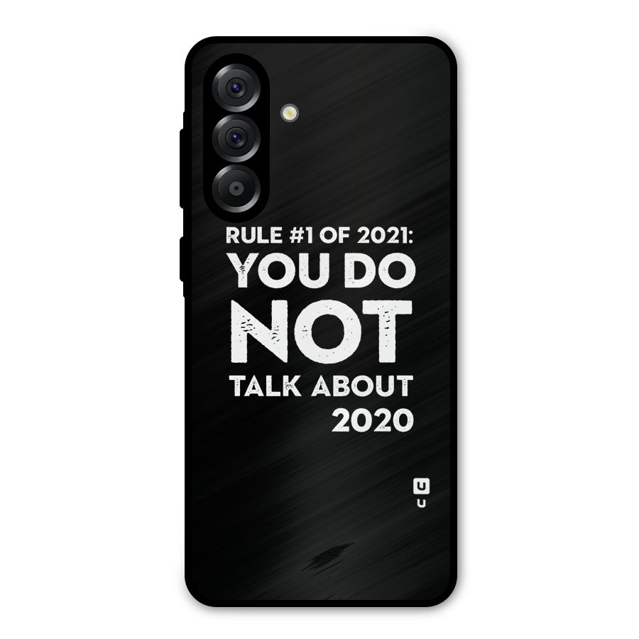 First Rule of 2021 Metal Back Case for Galaxy A36