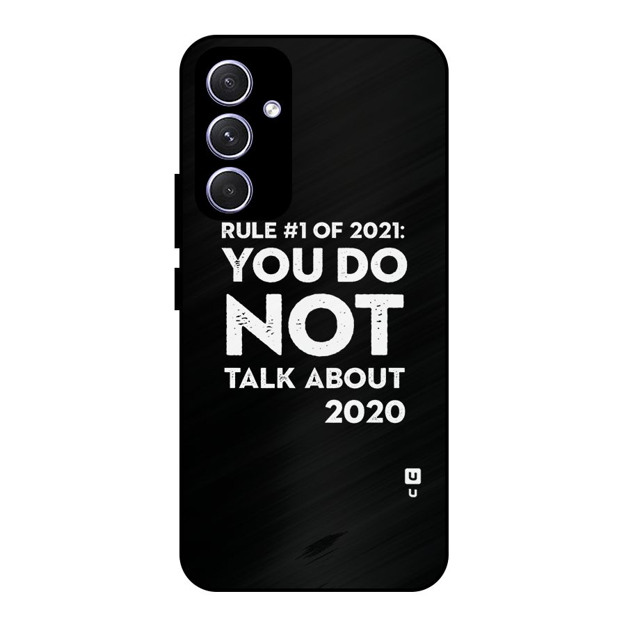 First Rule of 2021 Metal Back Case for Galaxy A54