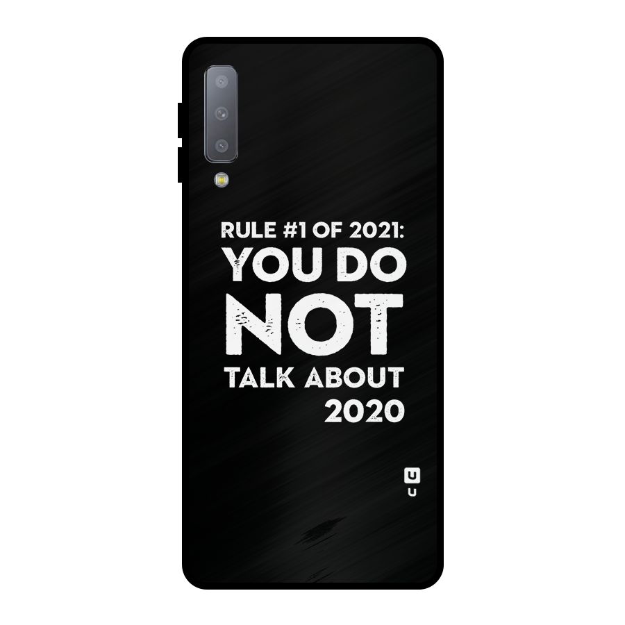 First Rule of 2021 Metal Back Case for Galaxy A7 (2018)