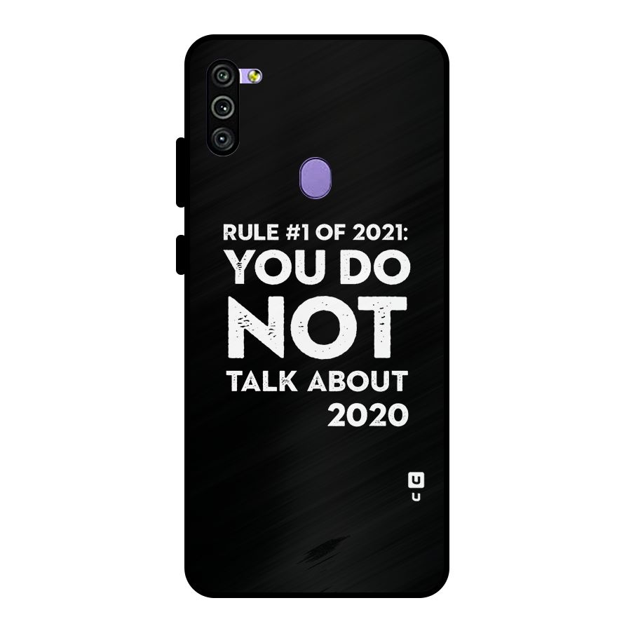First Rule of 2021 Metal Back Case for Galaxy M11