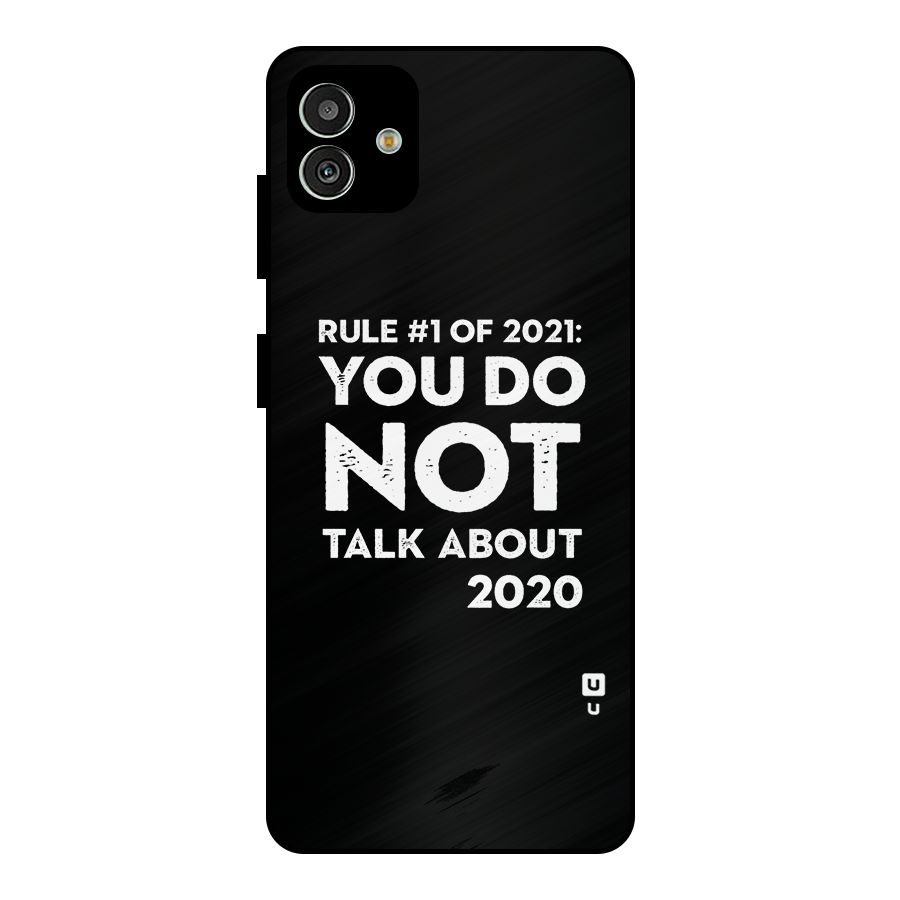 First Rule of 2021 Metal Back Case for Galaxy M13 5G