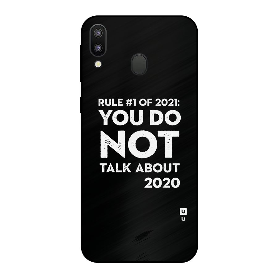 First Rule of 2021 Metal Back Case for Galaxy M20