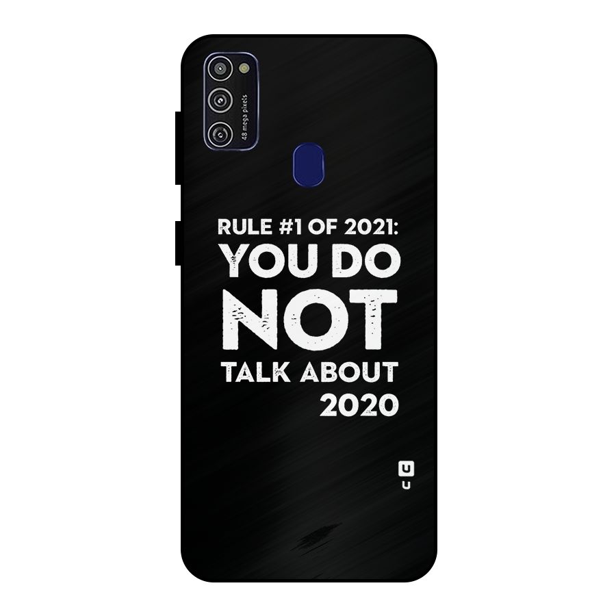 First Rule of 2021 Metal Back Case for Galaxy M30s