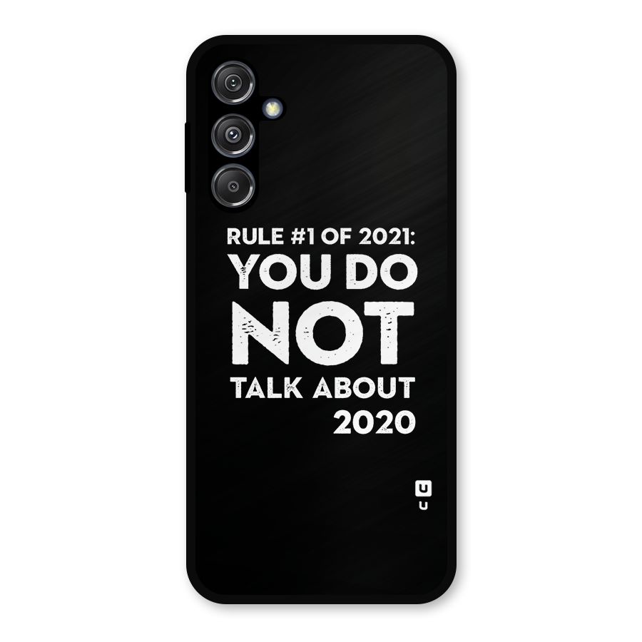 First Rule of 2021 Metal Back Case for Galaxy M34 5G