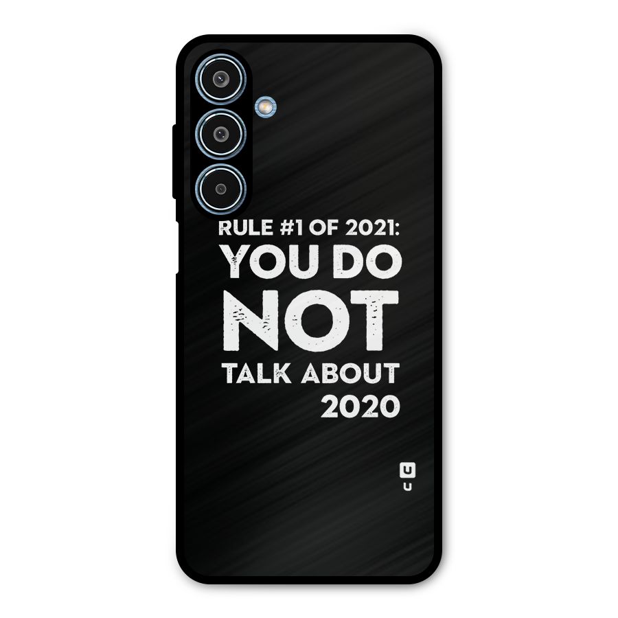 First Rule of 2021 Metal Back Case for Galaxy M35
