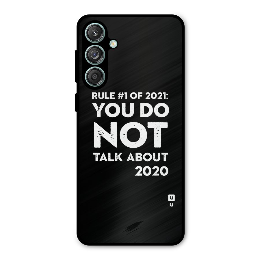 First Rule of 2021 Metal Back Case for Galaxy M55 5G