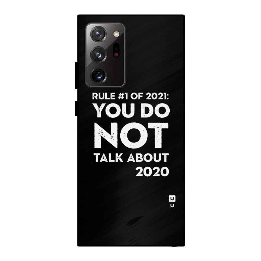 First Rule of 2021 Metal Back Case for Galaxy Note 20 Ultra