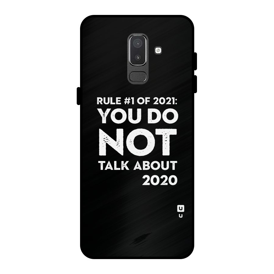 First Rule of 2021 Metal Back Case for Galaxy On8 (2018)
