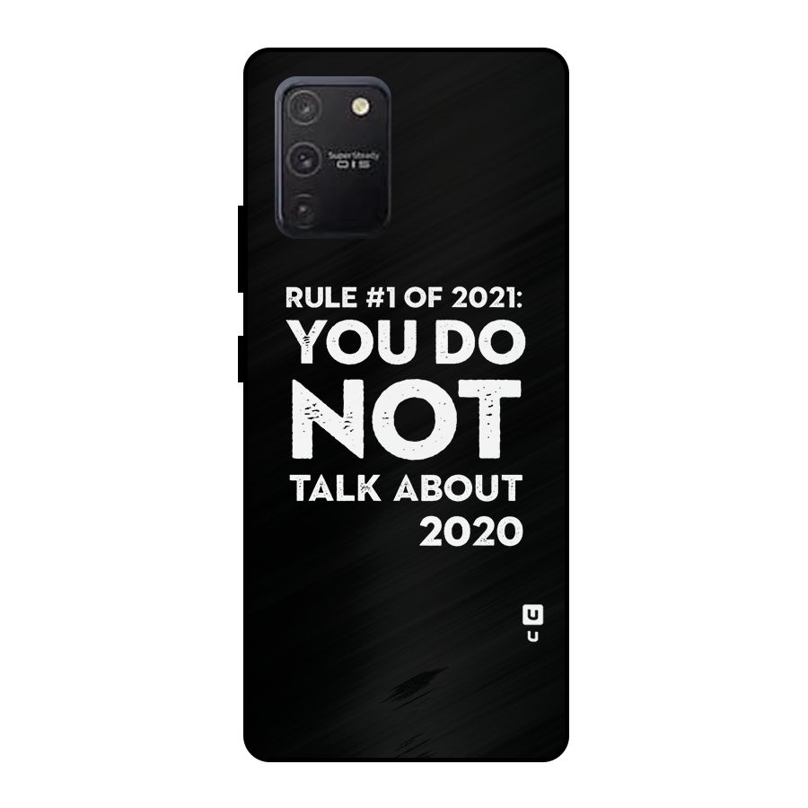First Rule of 2021 Metal Back Case for Galaxy S10 Lite