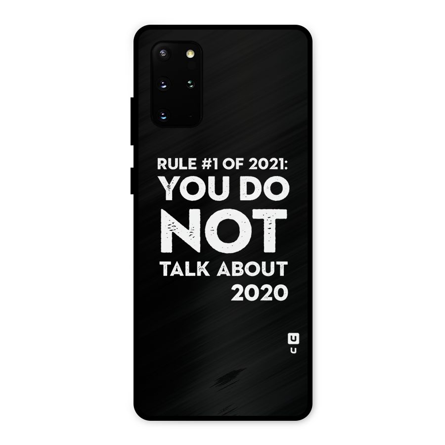 First Rule of 2021 Metal Back Case for Galaxy S20 Plus