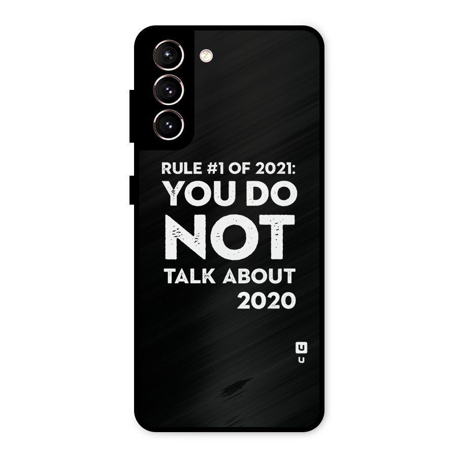 First Rule of 2021 Metal Back Case for Galaxy S21 5G
