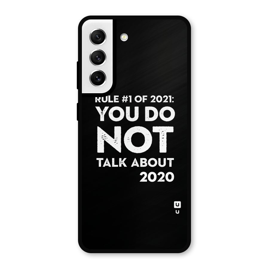 First Rule of 2021 Metal Back Case for Galaxy S21 FE 5G