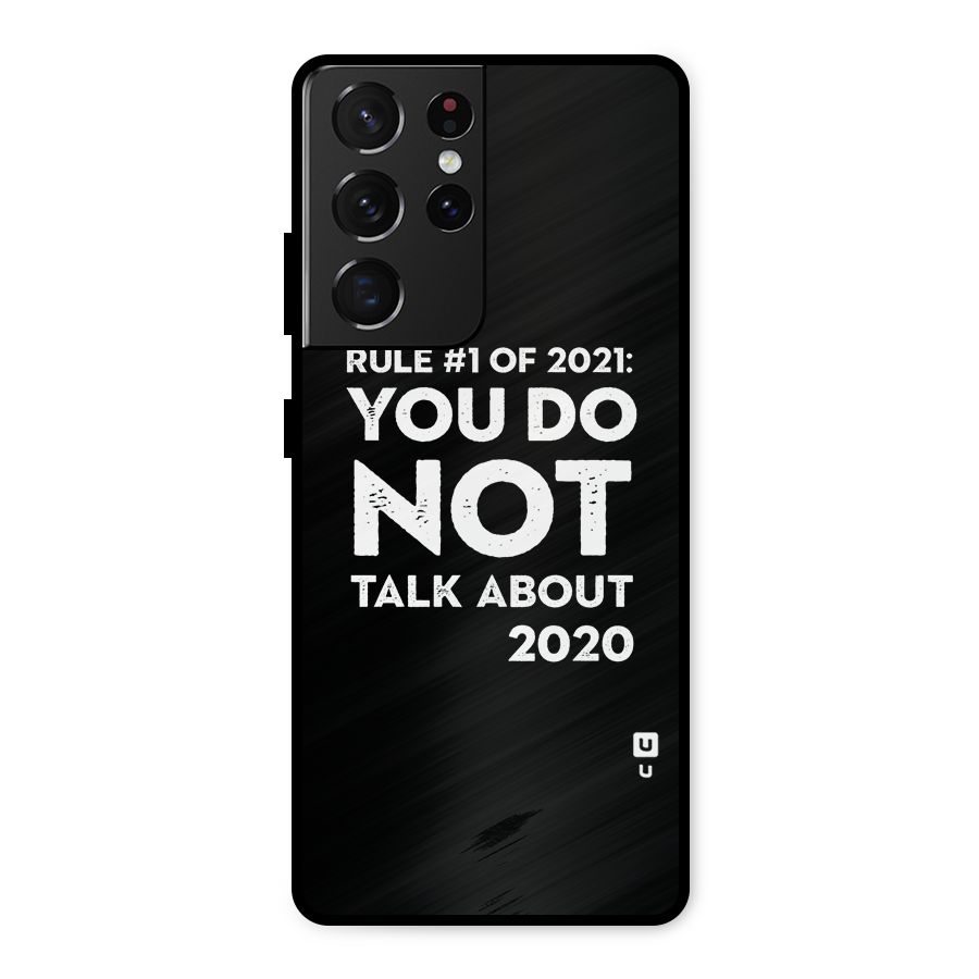 First Rule of 2021 Metal Back Case for Galaxy S21 Ultra 5G