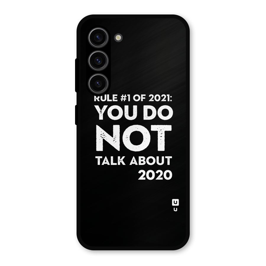 First Rule of 2021 Metal Back Case for Galaxy S23