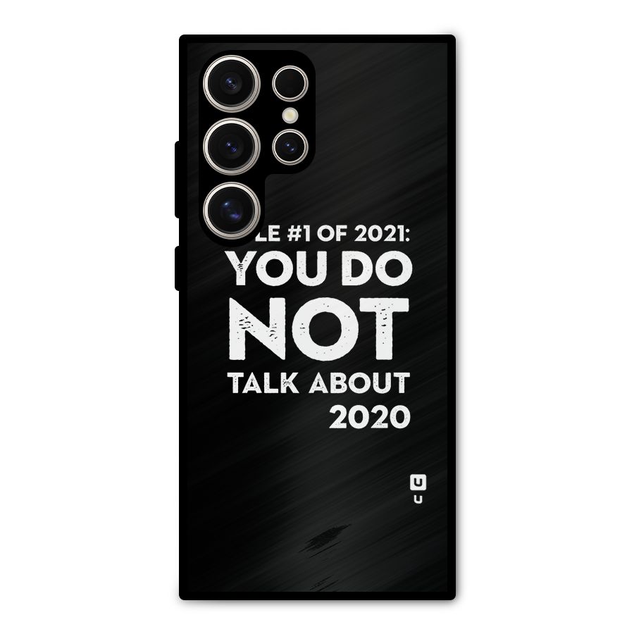 First Rule of 2021 Metal Back Case for Galaxy S24 Ultra