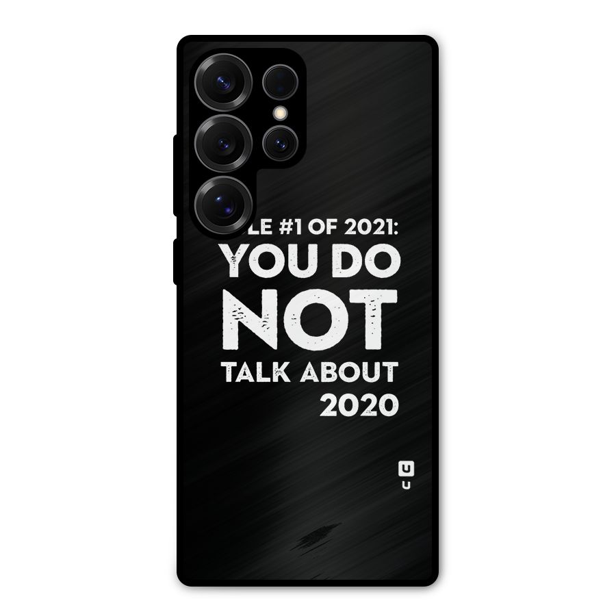 First Rule of 2021 Metal Back Case for Galaxy S25 Ultra