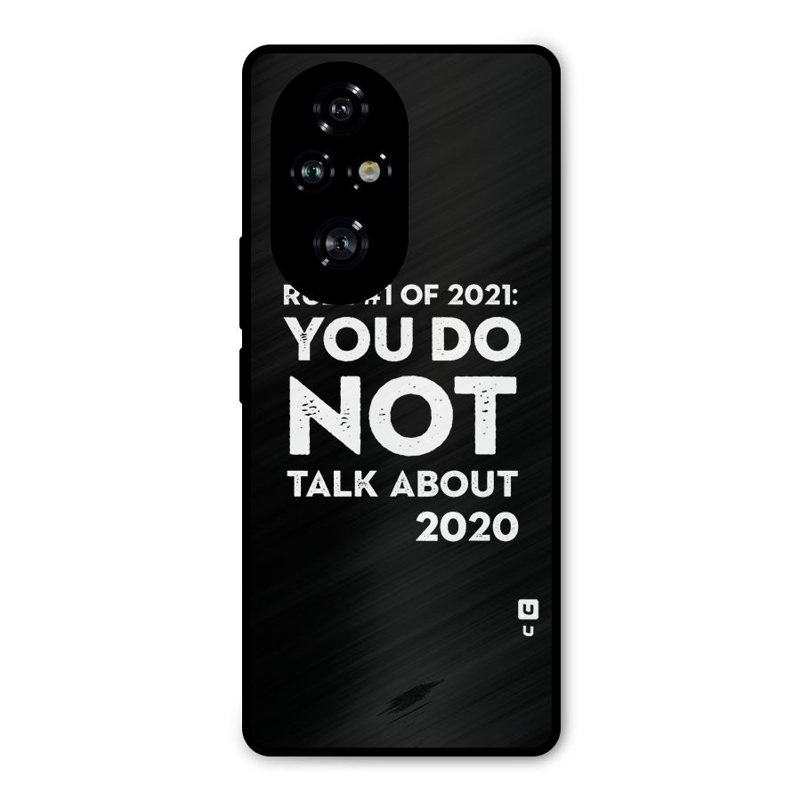 First Rule of 2021 Metal Back Case for Honor 200 Pro