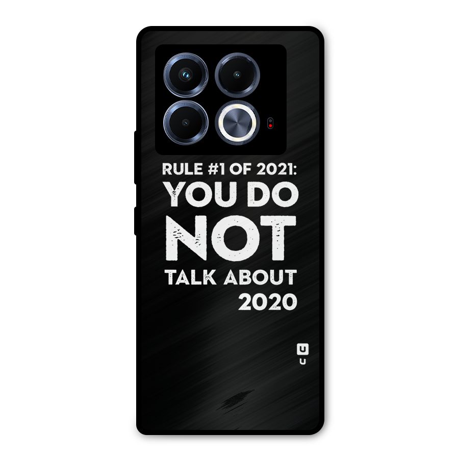 First Rule of 2021 Metal Back Case for Infinix Note 40 5G