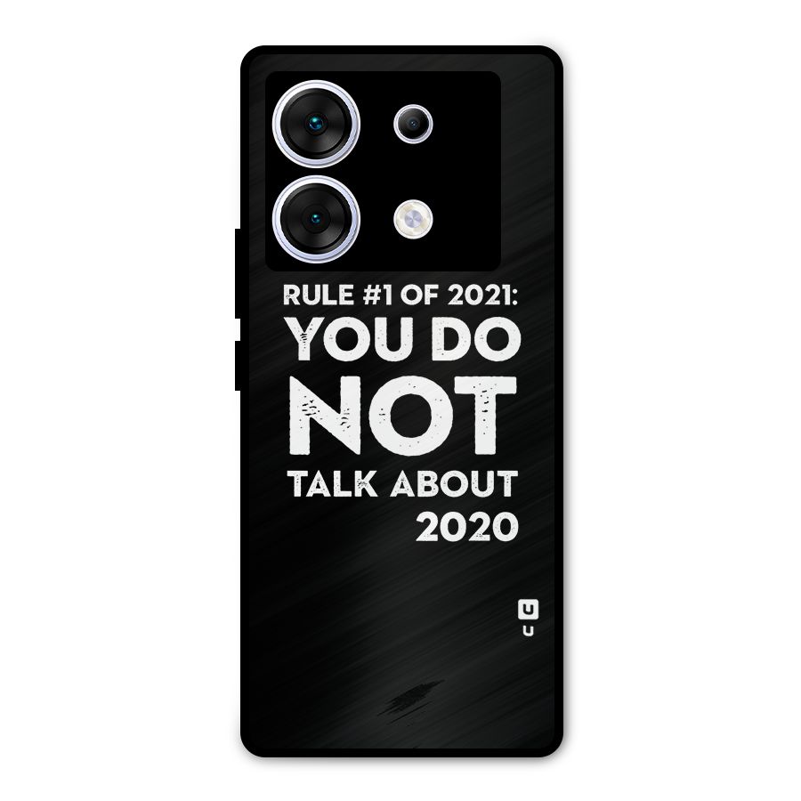 First Rule of 2021 Metal Back Case for Infinix Zero 30 5G