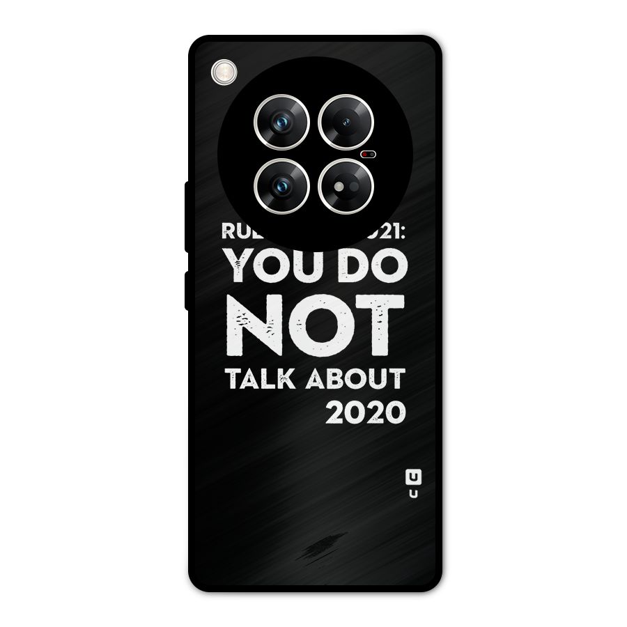 First Rule of 2021 Metal Back Case for Infinix Zero 40 5G