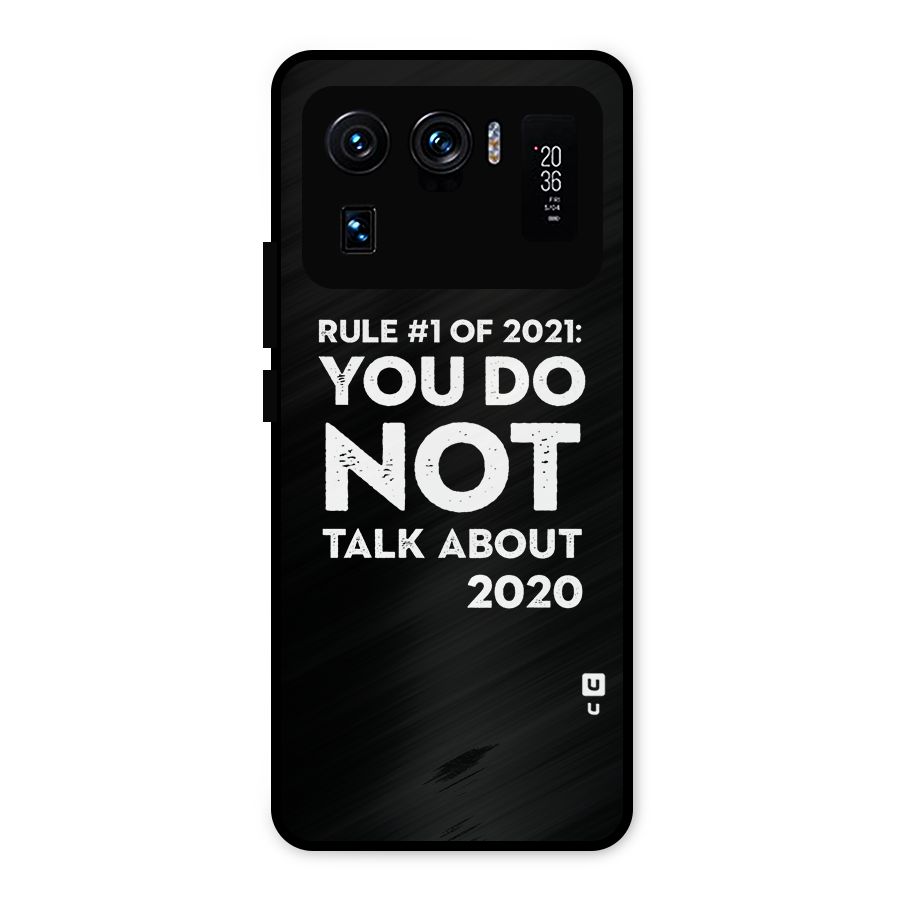 First Rule of 2021 Metal Back Case for Mi 11 Ultra