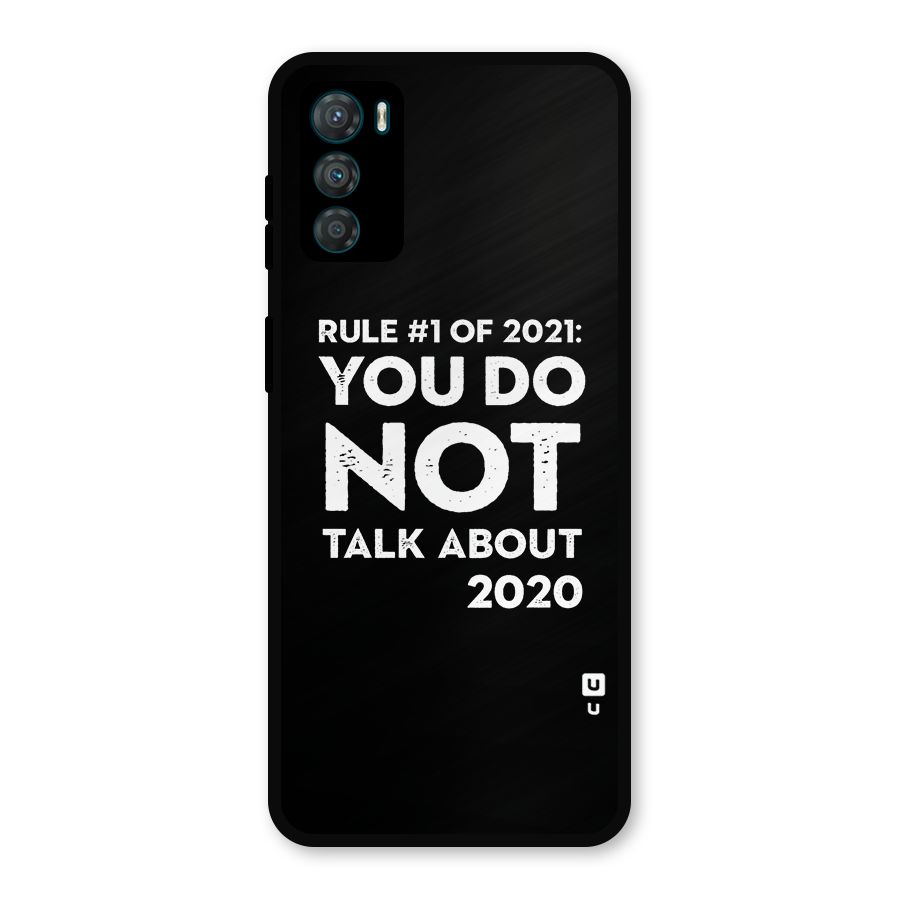 First Rule of 2021 Metal Back Case for Moto G42