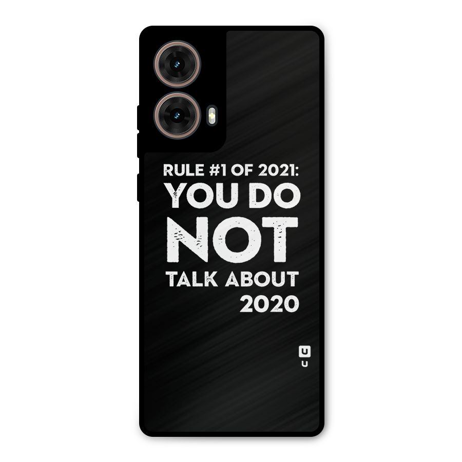 First Rule of 2021 Metal Back Case for Moto G85