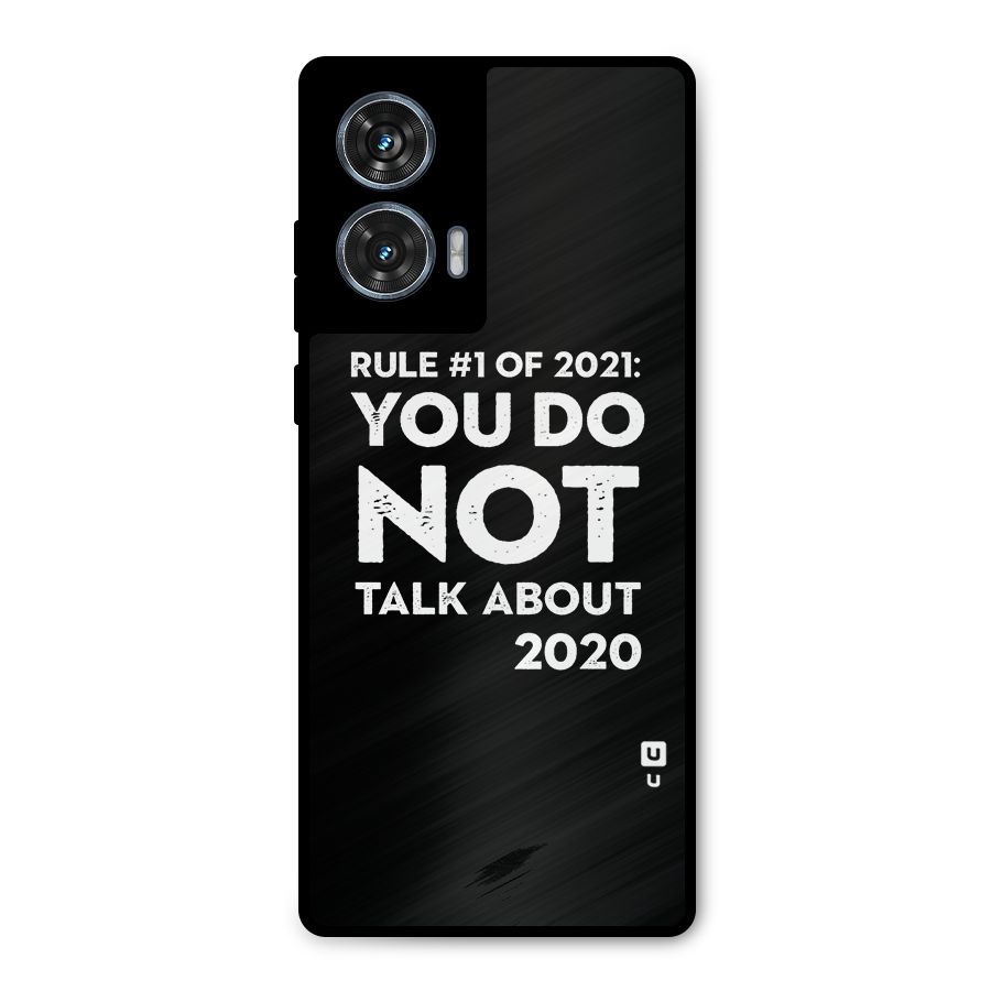 First Rule of 2021 Metal Back Case for Motorola Edge 50 Fusion
