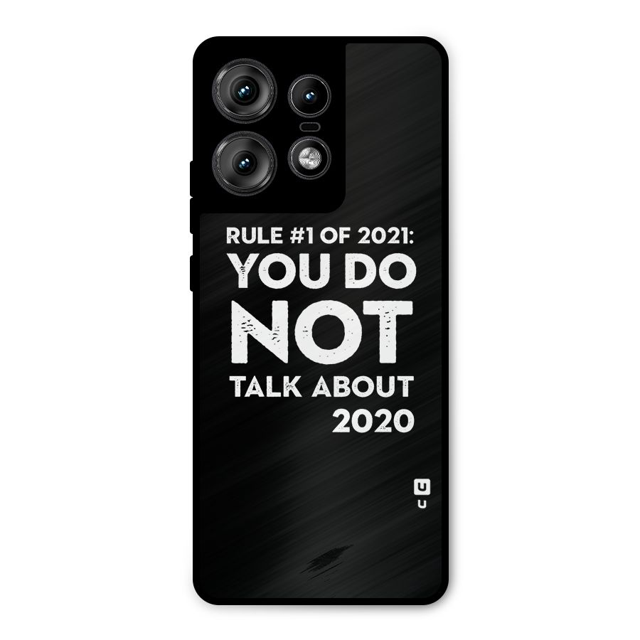 First Rule of 2021 Metal Back Case for Motorola Edge 50 Pro