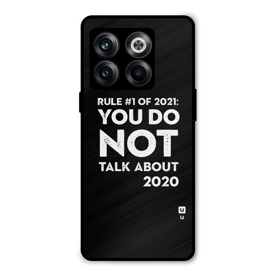 First Rule of 2021 Metal Back Case for OnePlus 10T