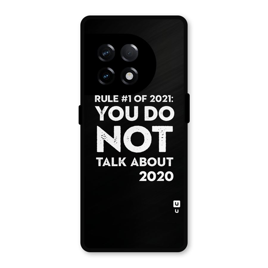 First Rule of 2021 Metal Back Case for OnePlus 11R