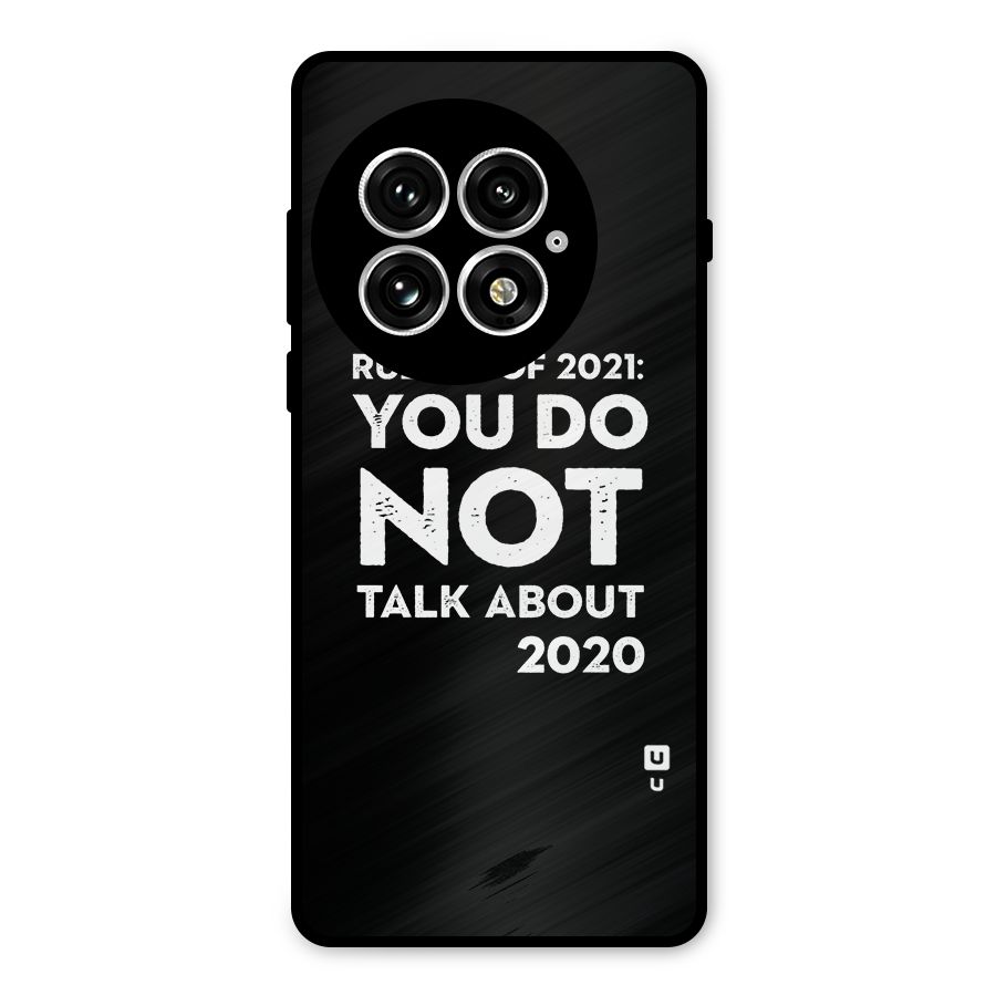 First Rule of 2021 Metal Back Case for OnePlus 13