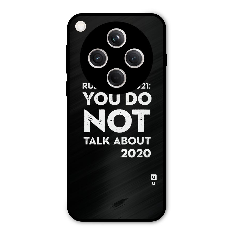 First Rule of 2021 Metal Back Case for Oppo Find X8