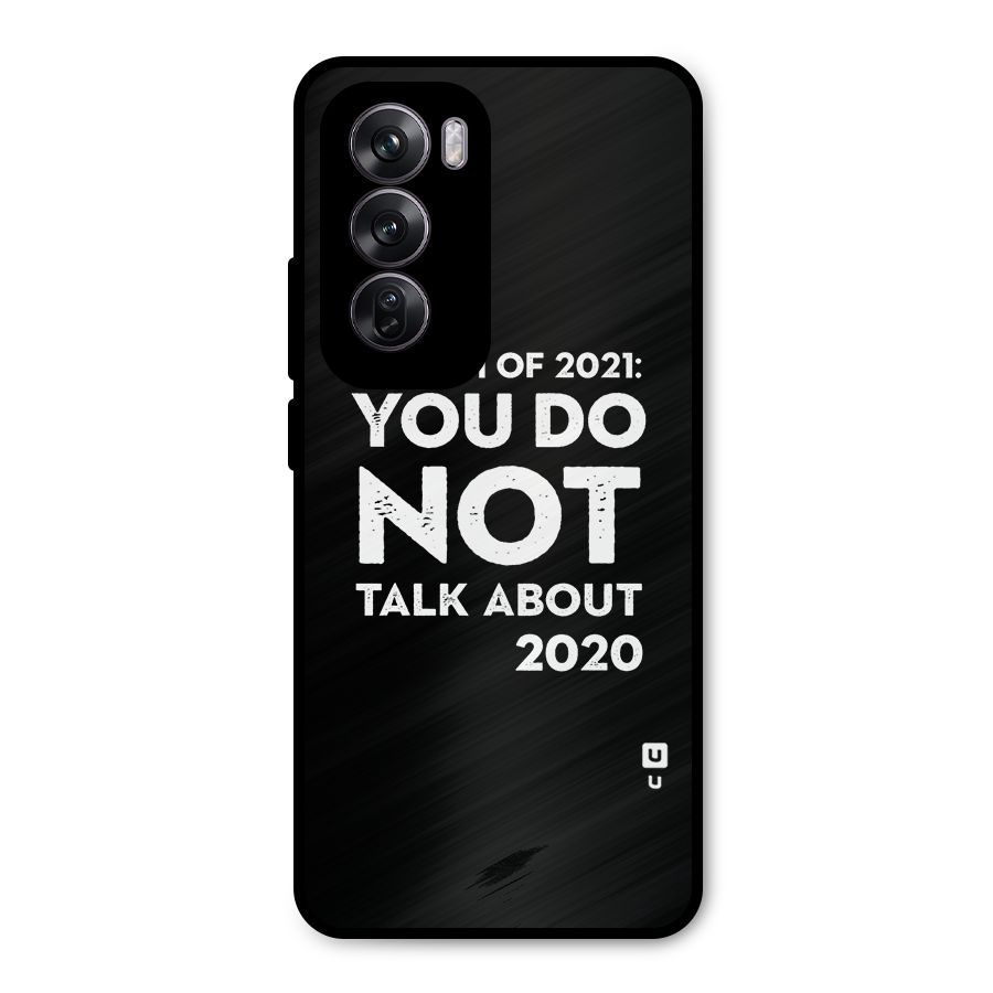 First Rule of 2021 Metal Back Case for Oppo Reno12 Pro