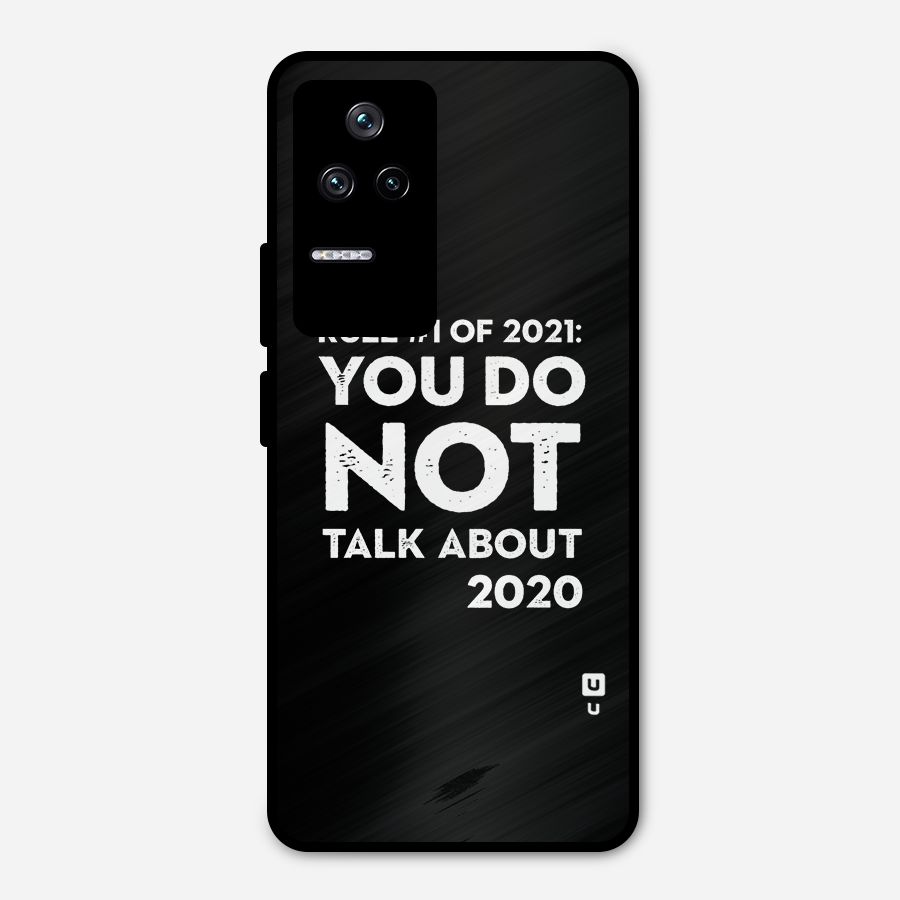 First Rule of 2021 Metal Back Case for Poco F4 5G