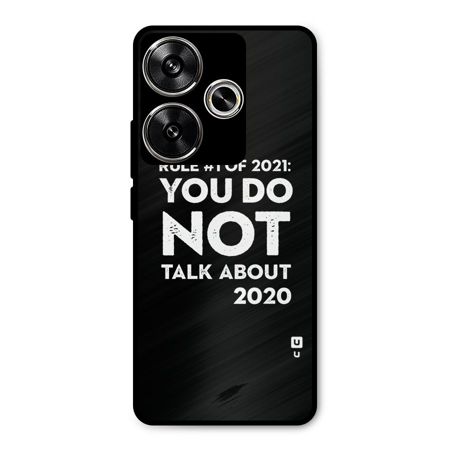First Rule of 2021 Metal Back Case for Poco F6