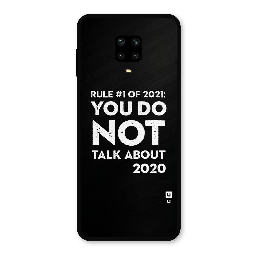 First Rule of 2021 Metal Back Case for Poco M2 Pro