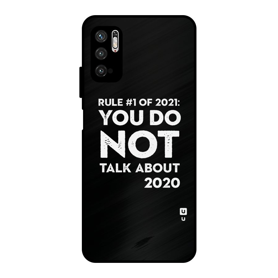 First Rule of 2021 Metal Back Case for Poco M3 Pro 5G