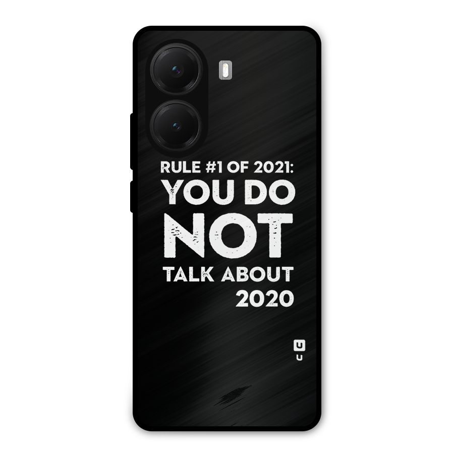 First Rule of 2021 Metal Back Case for Poco X7 Pro