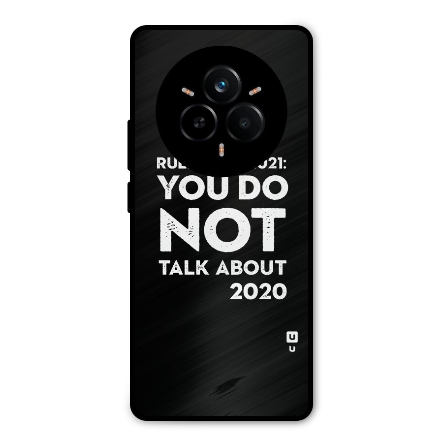 First Rule of 2021 Metal Back Case for Realme 14 Pro