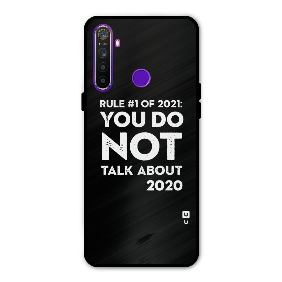 First Rule of 2021 Metal Back Case for Realme 5i