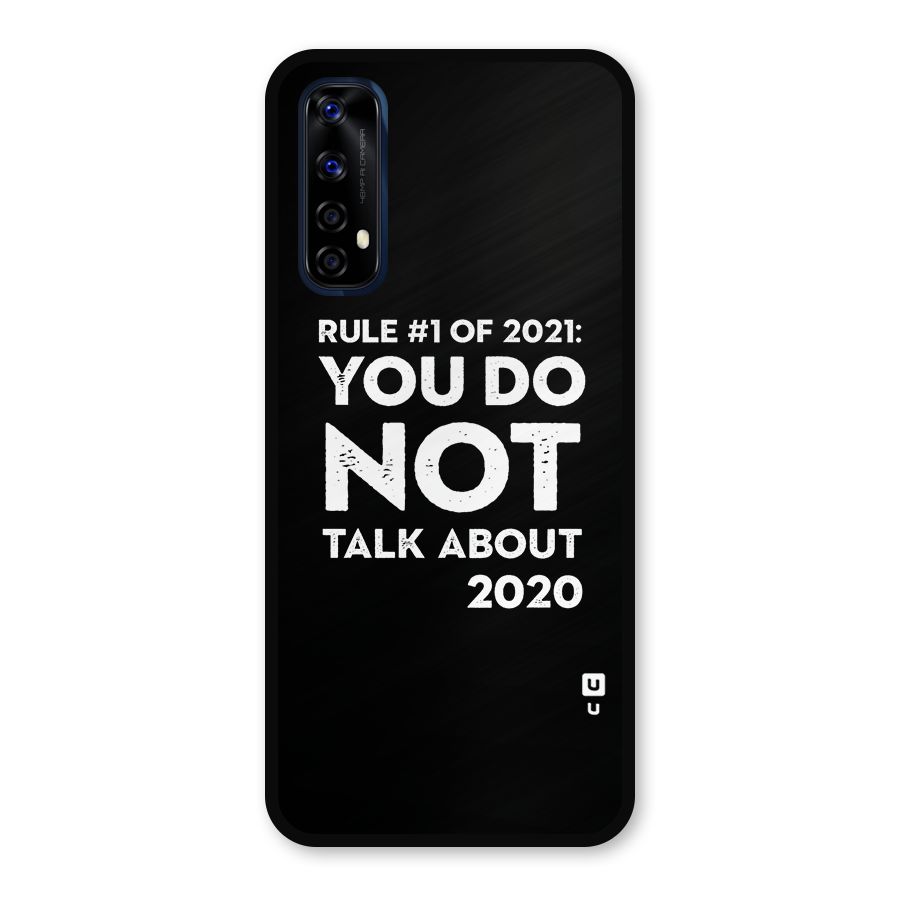 First Rule of 2021 Metal Back Case for Realme Narzo 20 Pro